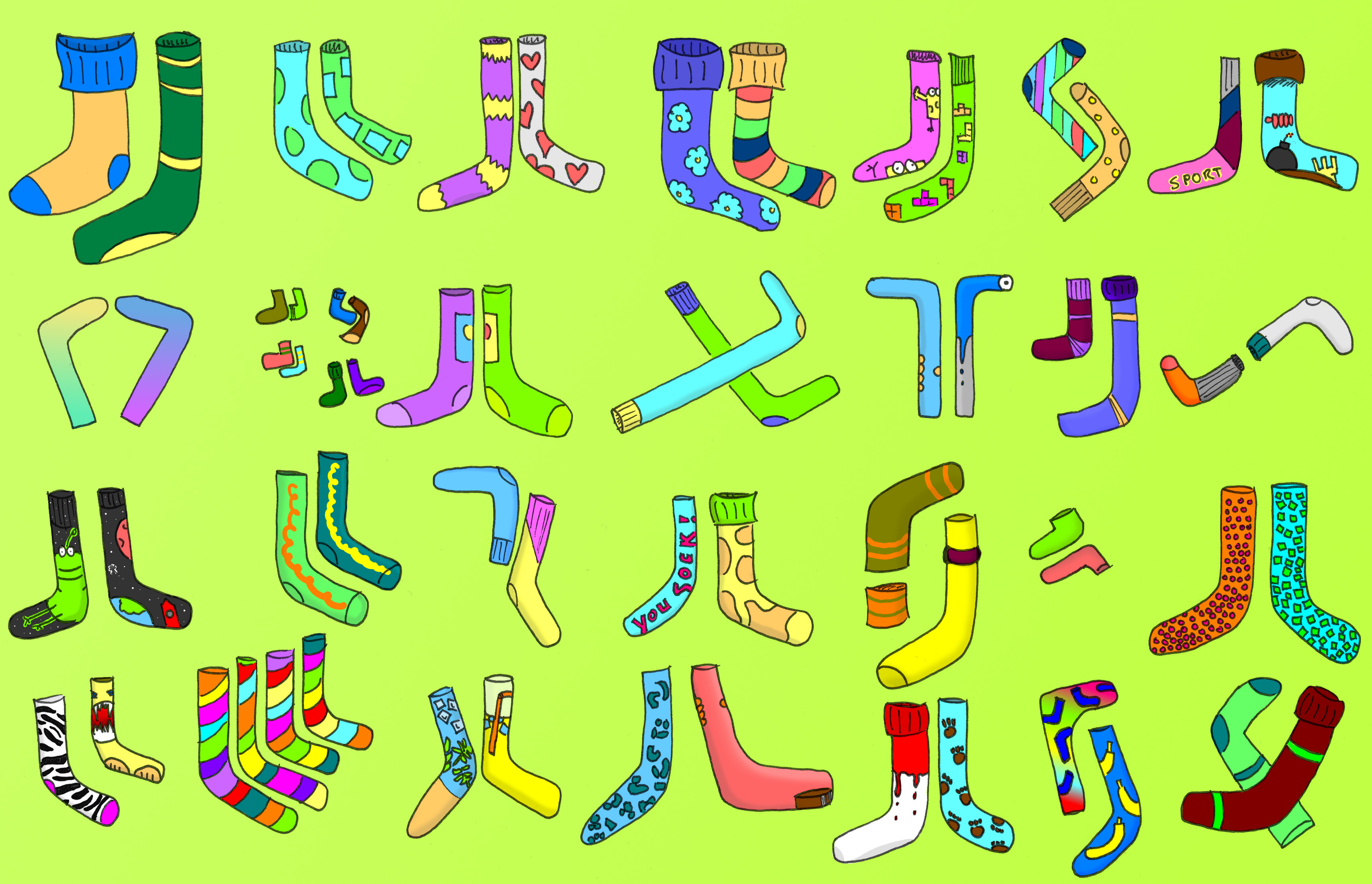 A lot of socks